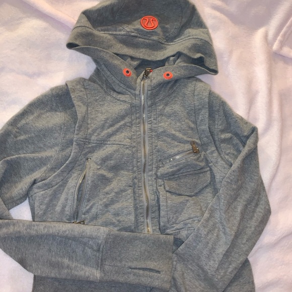 lululemon athletica Tops - grey zip up hoodie | lululemon